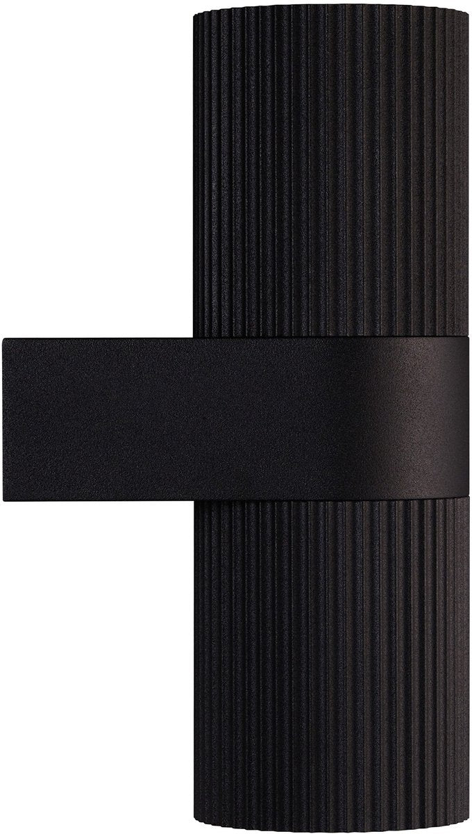 Lampada da parete Enzo | Kyklop ondulato tondo 2x gu10 nero ip54 - 4800960
