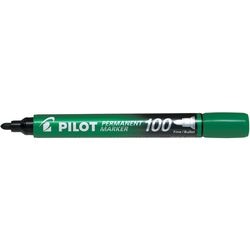Pennarello indelebile pilot 100 punta tonda da 1mm verde