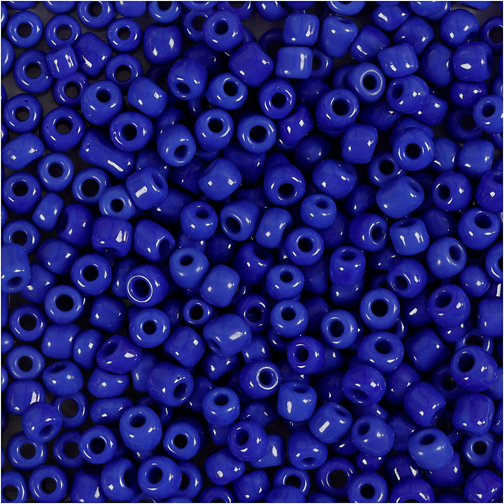 Perline Creativ Company, d 3 mm, misura 8 0, misura buco 0,6-1,0 mm, blu, 25 g 1 scatola