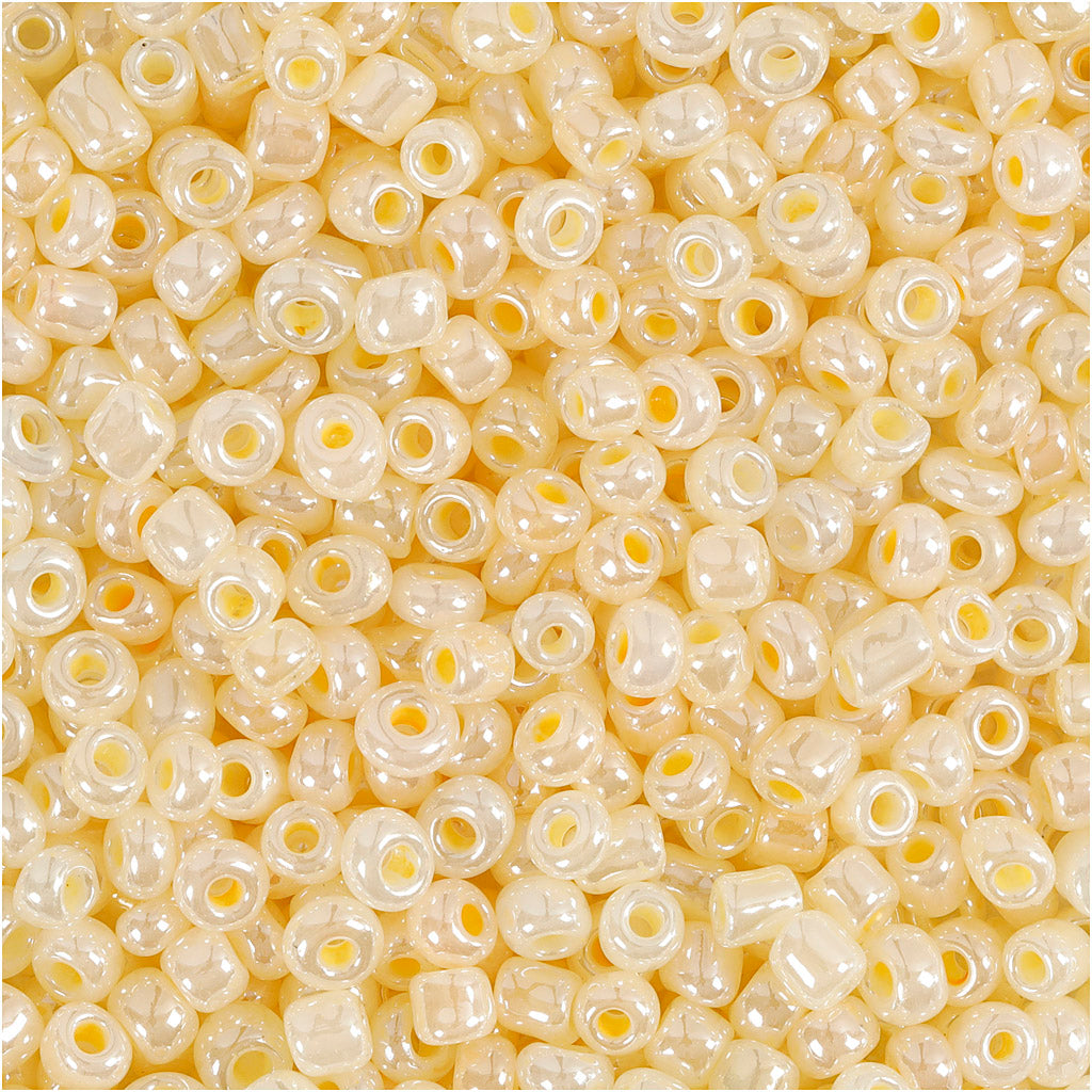 Perline Creativ Company, d 3 mm, misura 8 0, misura buco 0,6-1,0 mm, avorio, 25 g 1 scatola