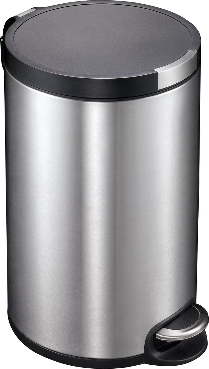 Eko - artistic pedaalemmer 20 liter - stainless steel plastic - mat rvs - prullenbak