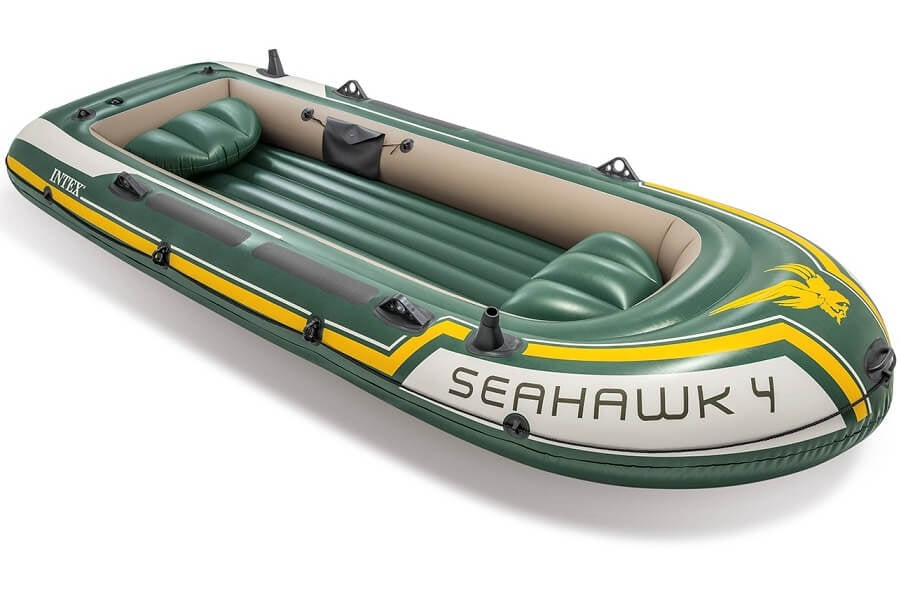 Intex Seahawk 4 Set - Barco inflable de cuatro personas