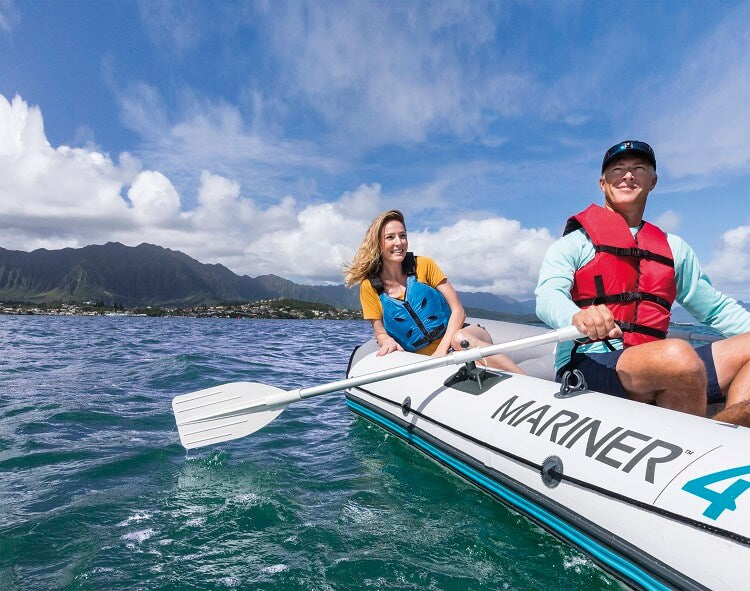 Intex Mariner 4 Set - Barco inflable de cuatro personas