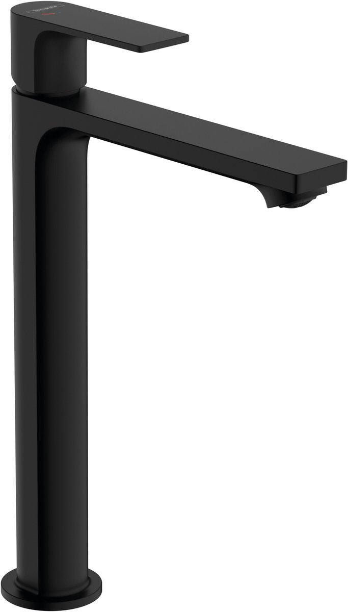 Hansgrohe rebris e - miscelatore per lavabo - funzionamento monocomando - risparmio energetico cool start - ecosmart+ risparmio idrico - con piletta - dimensione 240 mm - nero opaco