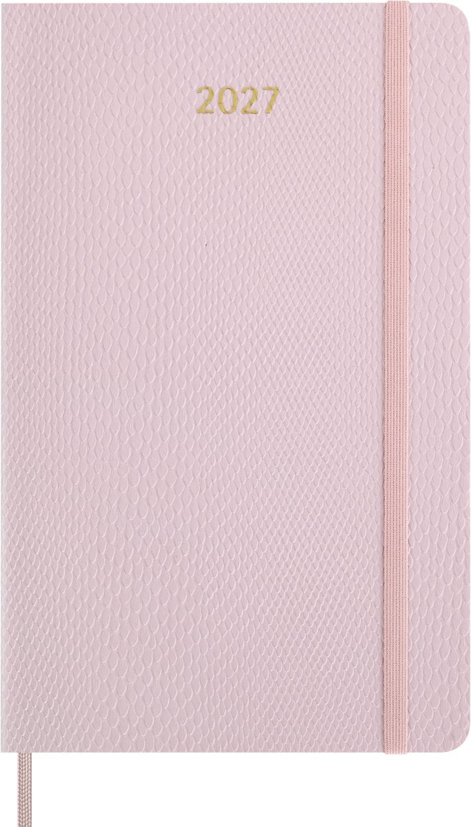 Agenda 12 mesi Moleskine - 2027 - etica preziosa - settimanale - grande - mamba - rosa