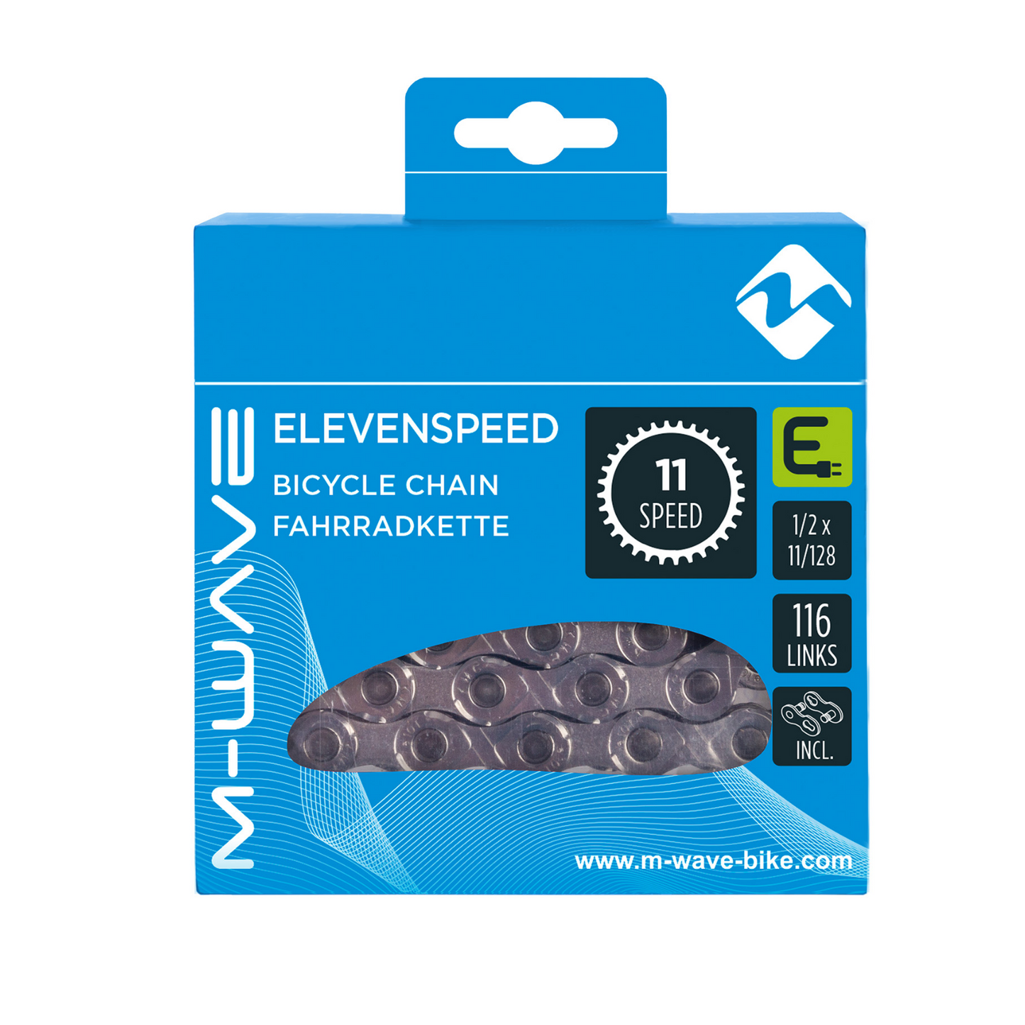 M-Wave M-Wave (KMC) Collana E-Bike 11 Velocità 116 Silver sinistro