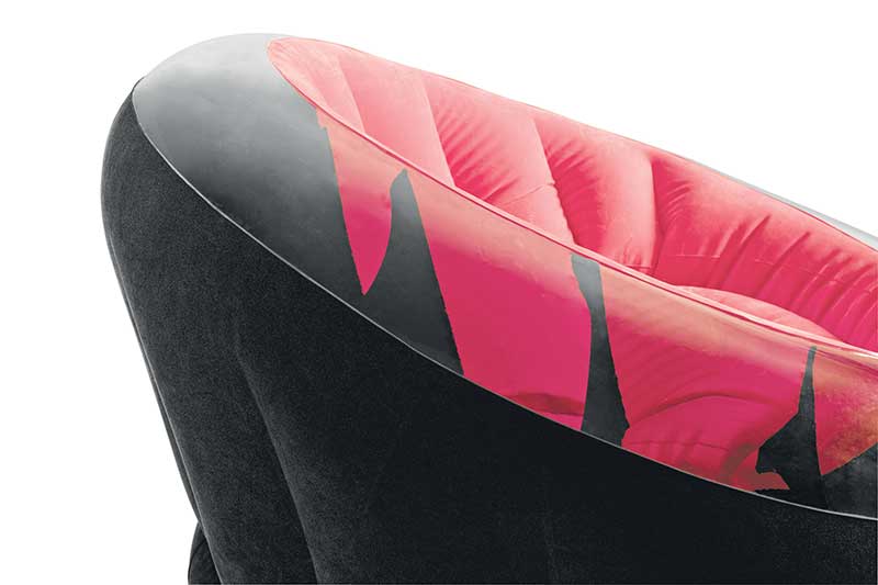 Intex Round Lounge sillón imperio-rosa
