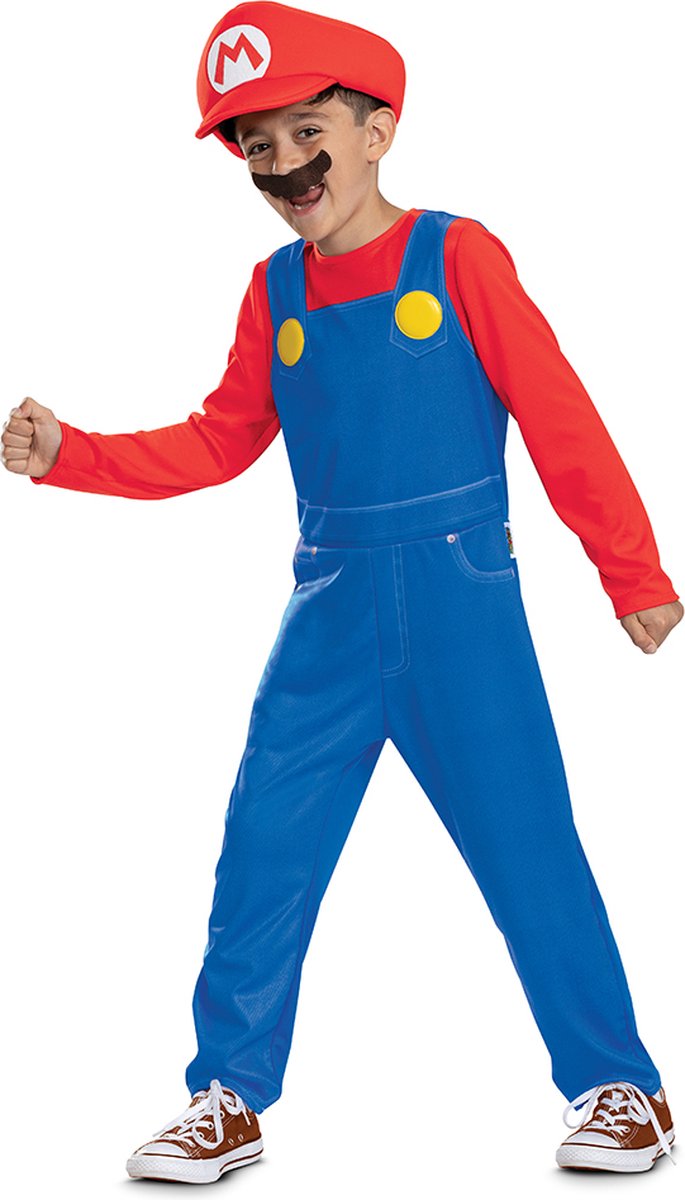 Disguise Nintendo - Super Mario Bros, Mario Elevated Fancy Dress Up, Talla S (4-6 años), Niño
