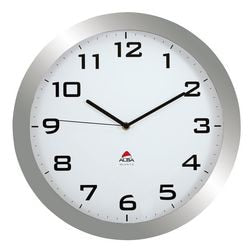 Reloj de pared alba horissimo m 38cn gris plateado