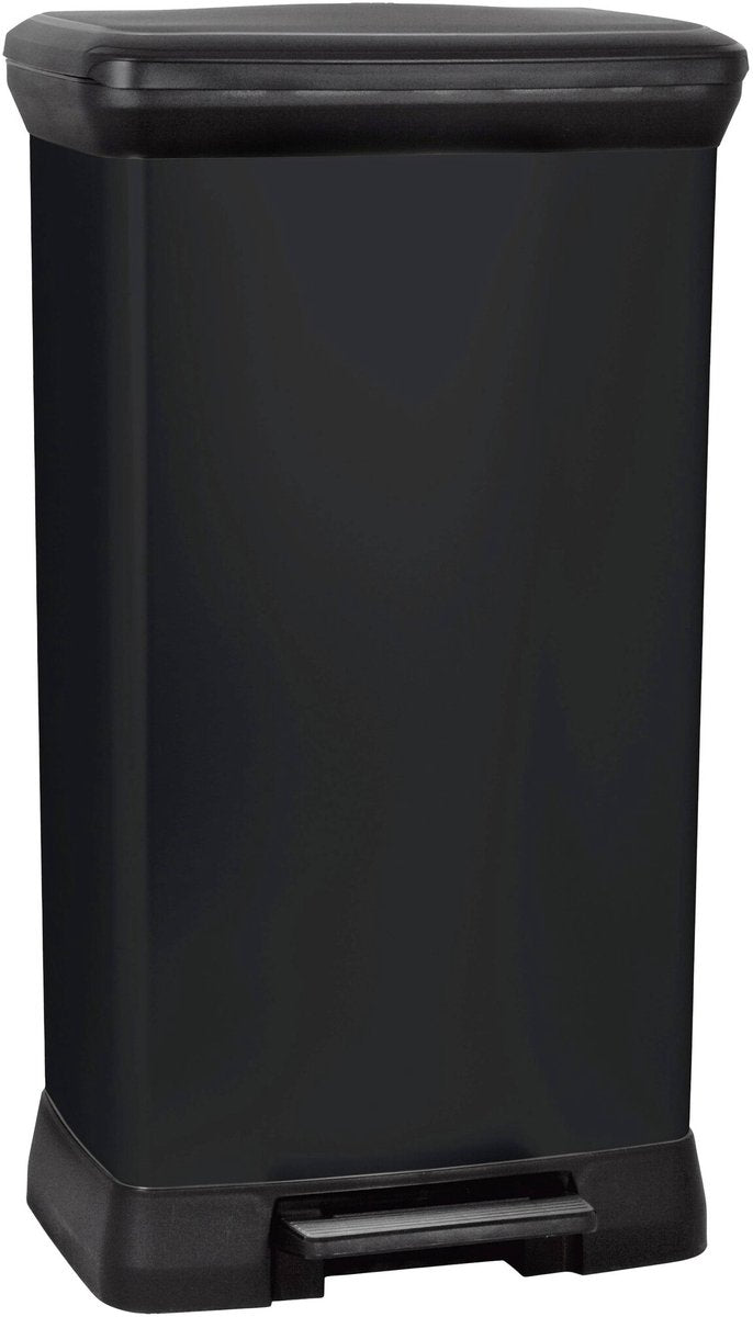 Pattumiera Curver decobin - 50l - 39x29x72 cm - nero