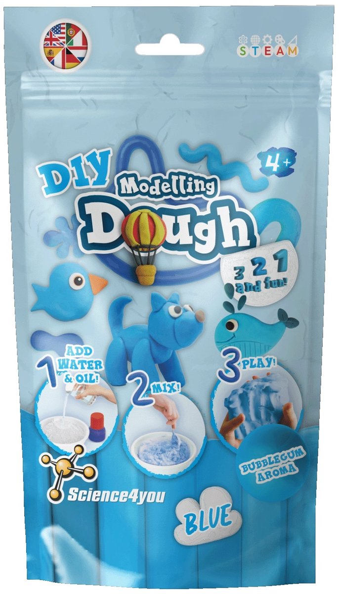 Science 4 you science4you argilla blu fai da te – set di gioco creativo per bambini.