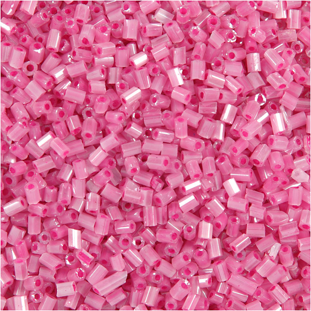 Rocailles Creativ Company 2 tagli, d 1,7 mm, misura 15 0, misura buco 0,5 mm, rosa, 500 g 1 sacchetto