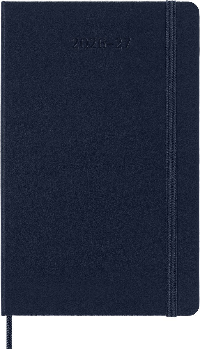 Moleskine 18 maanden agenda - 2026 27 - wekelijks - large - harde kaft - saffier blauw