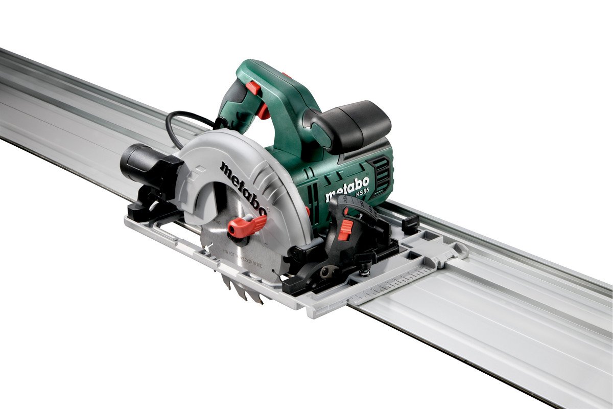 Sierra circular manual Metabo ks 55 fs 1200 vatios | en maleta | + carril guía - 690738000