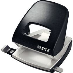 Perforadora Leitz 50060094 negra 30 hojas