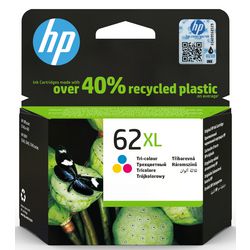 Inktcartridge hp c2p07ae nr62xl cyaan magenta geel