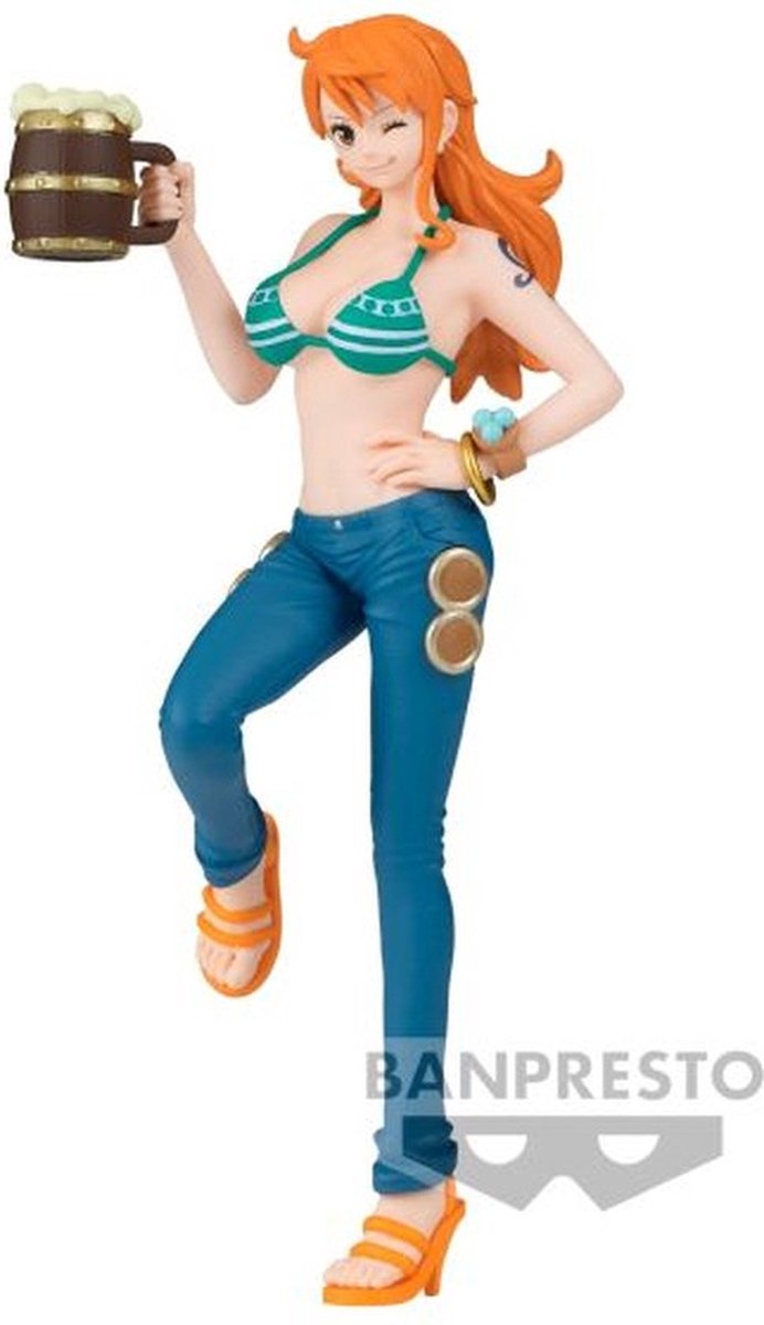 Banpresto co., ltd. one piece - it's a banquet!! - nami statue 16cm