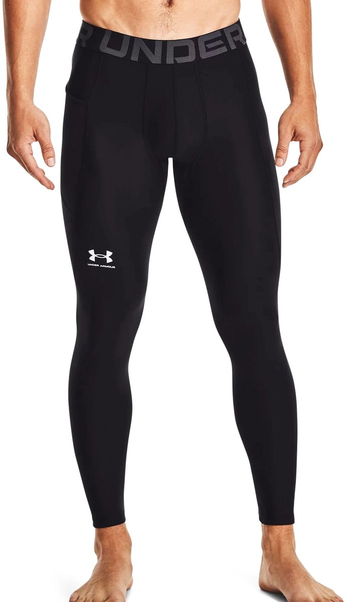 Pantaloni sportivi da uomo Under Armour UA HG Armor Leggings-BLK - Nero - Bianco