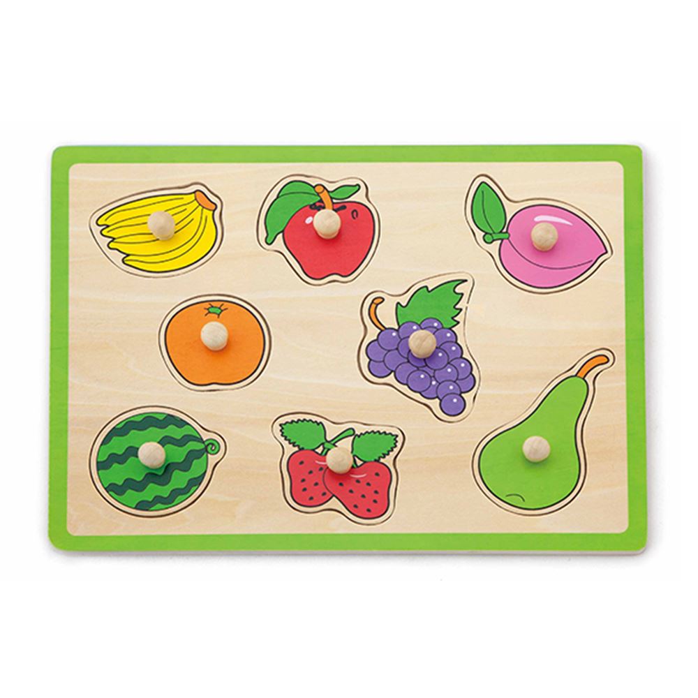 Puzzle de botones fruta 30x22,5 cm. +18m