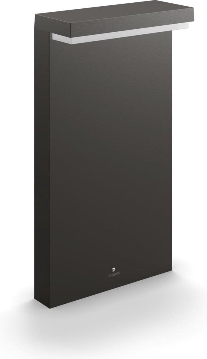 Philips led philips bustan sokkellamp voor buiten - antraciet - klein
