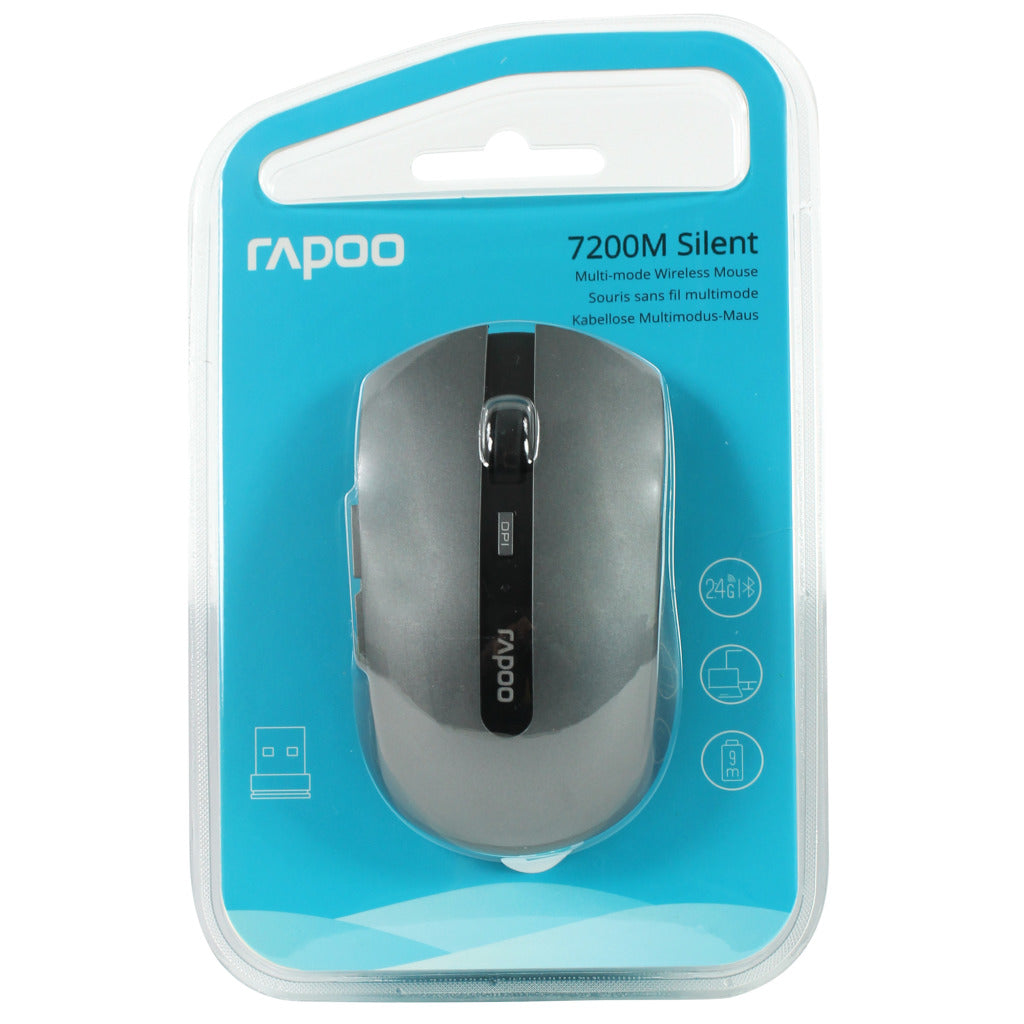 Rapoo Rapoo Mouse MM 2,4 GHz grigio 7200