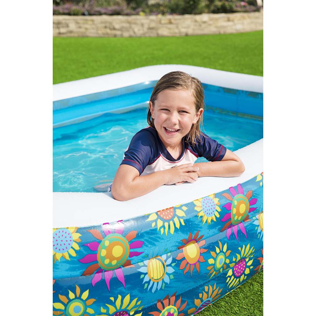 Bestway para la piscina infantil inflable 229x152x56 cm azul