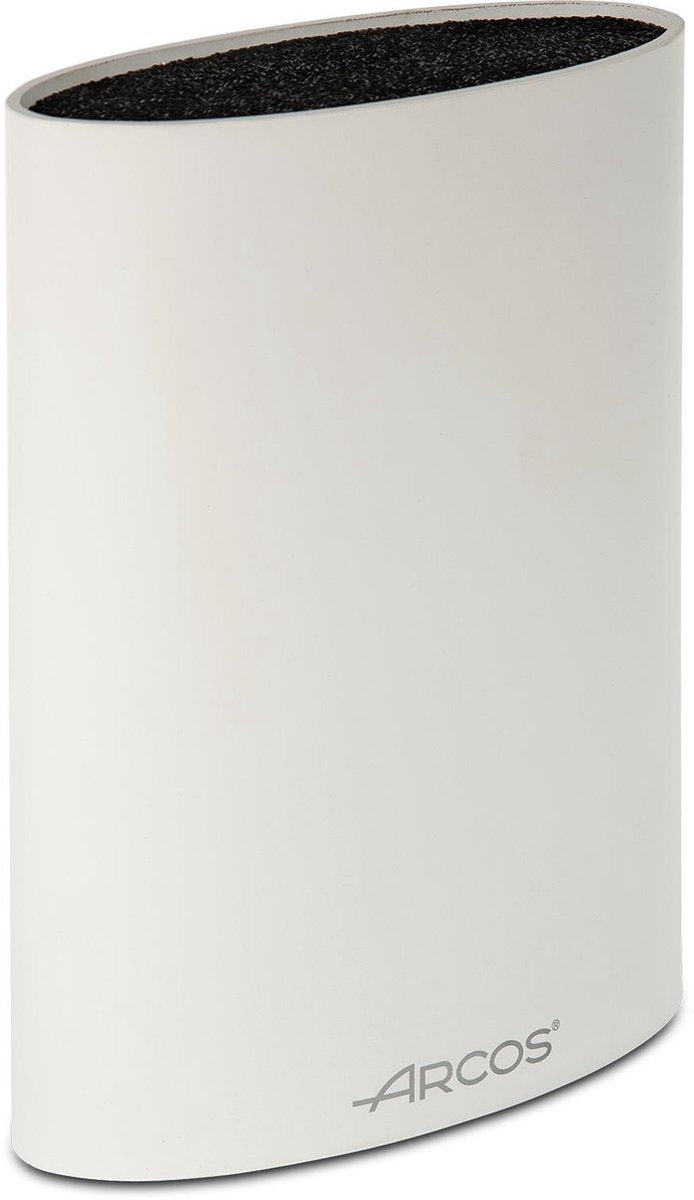 Ceppo Arcos senza coltelli - ovale - bianco