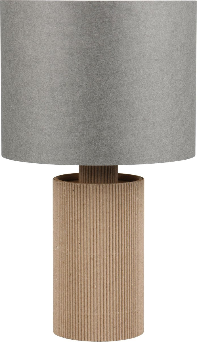 Trio canio - lámpara de mesa - natural - excl. 1x e14 4 w - interruptor de cable - verde