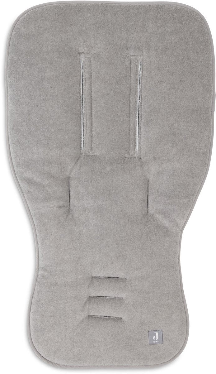 Inserto para silla de paseo Jollein - inserto de cojín - rizo de algodón - gris tormenta