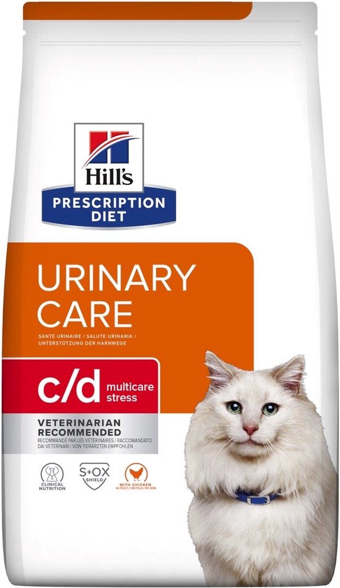 Hill's Prescription Diet c d - stress urinario - pollo - cibo per gatti - 1,5 kg