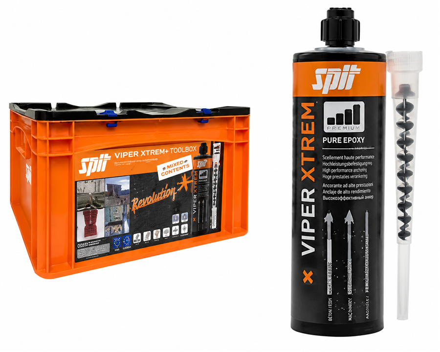 Set de acción de mortero de inyección Spit viper xtrem 410ml