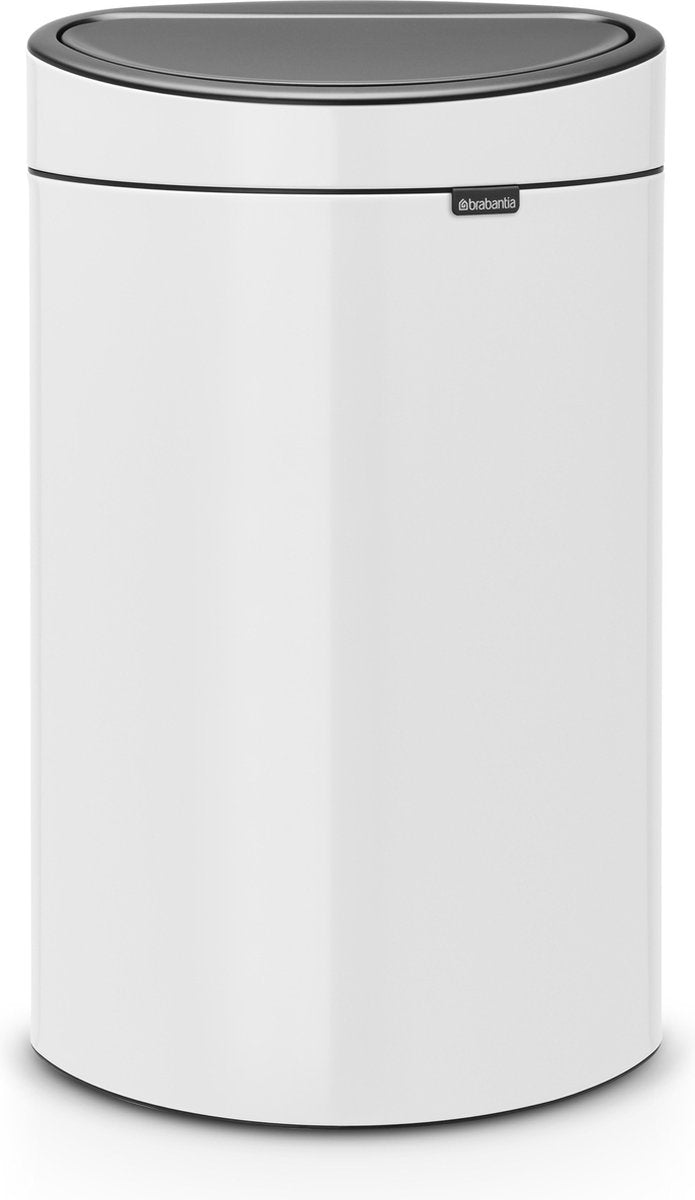 Papelera Brabantia Touch Bin - 40 litros - blanco