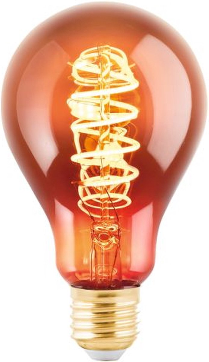 Eglo led lamp - e27 - ø 7,5 cm - koper - 2000k - dimbaar