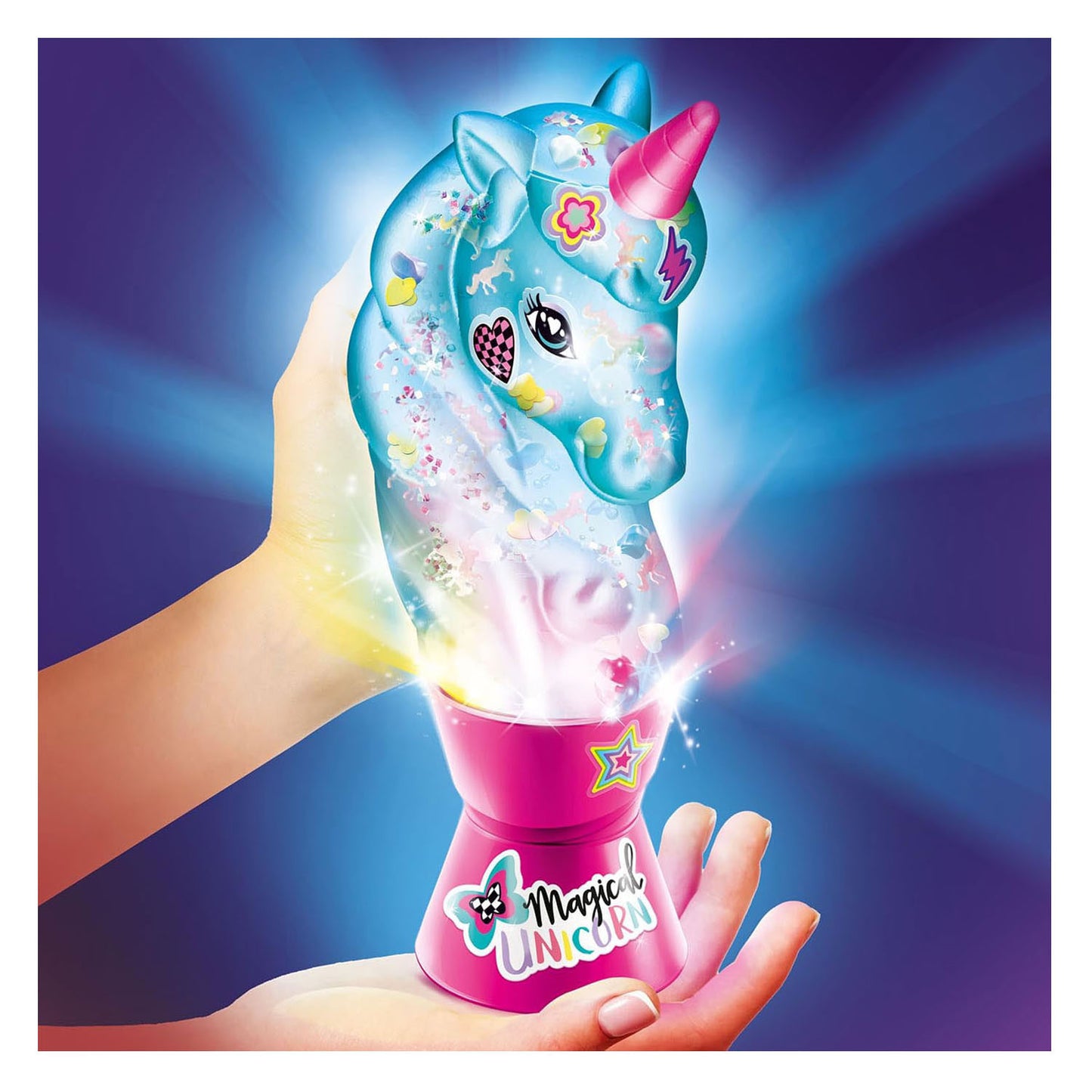 Lámpara de lava grande de unicornio