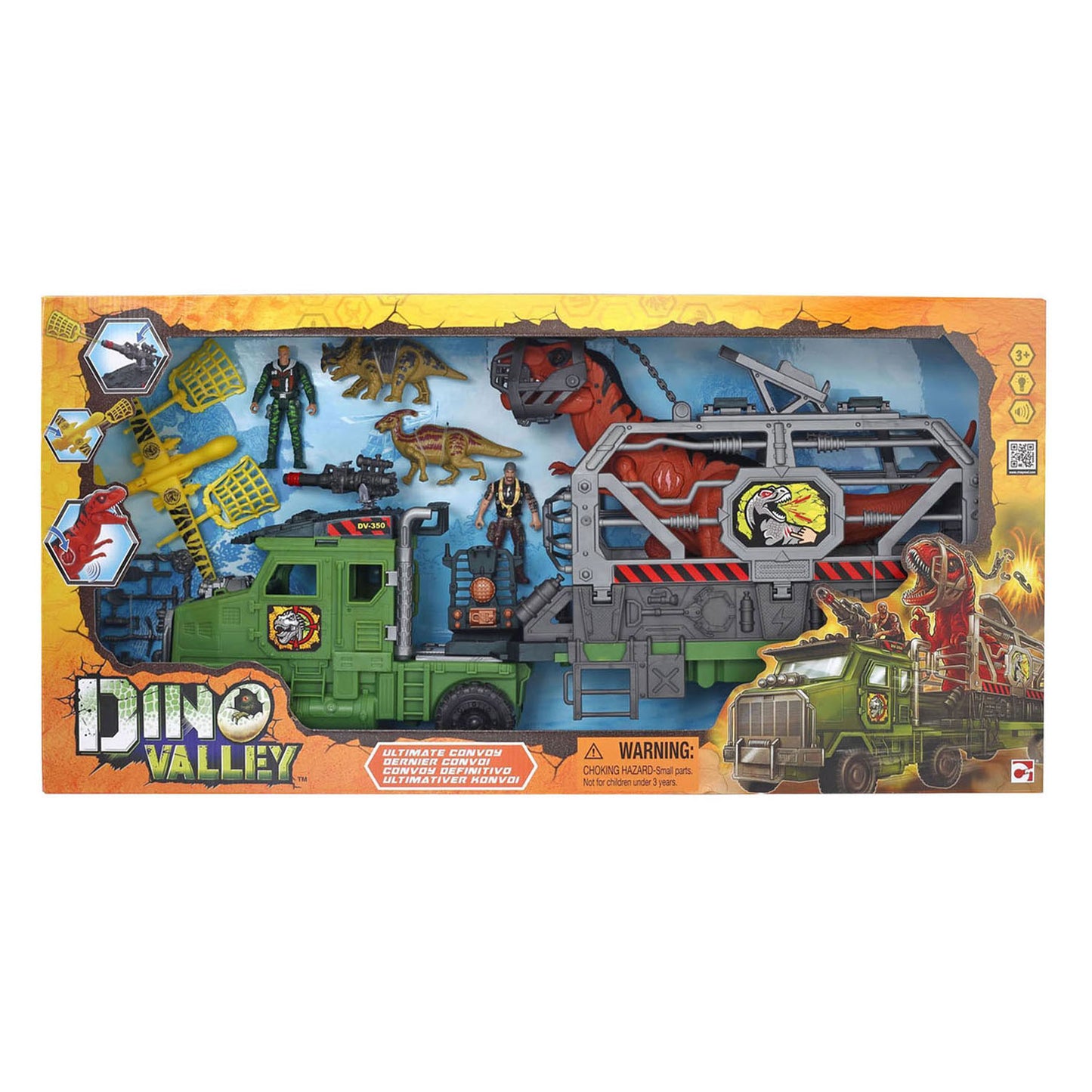 Camión de transporte Dino Valley Dino