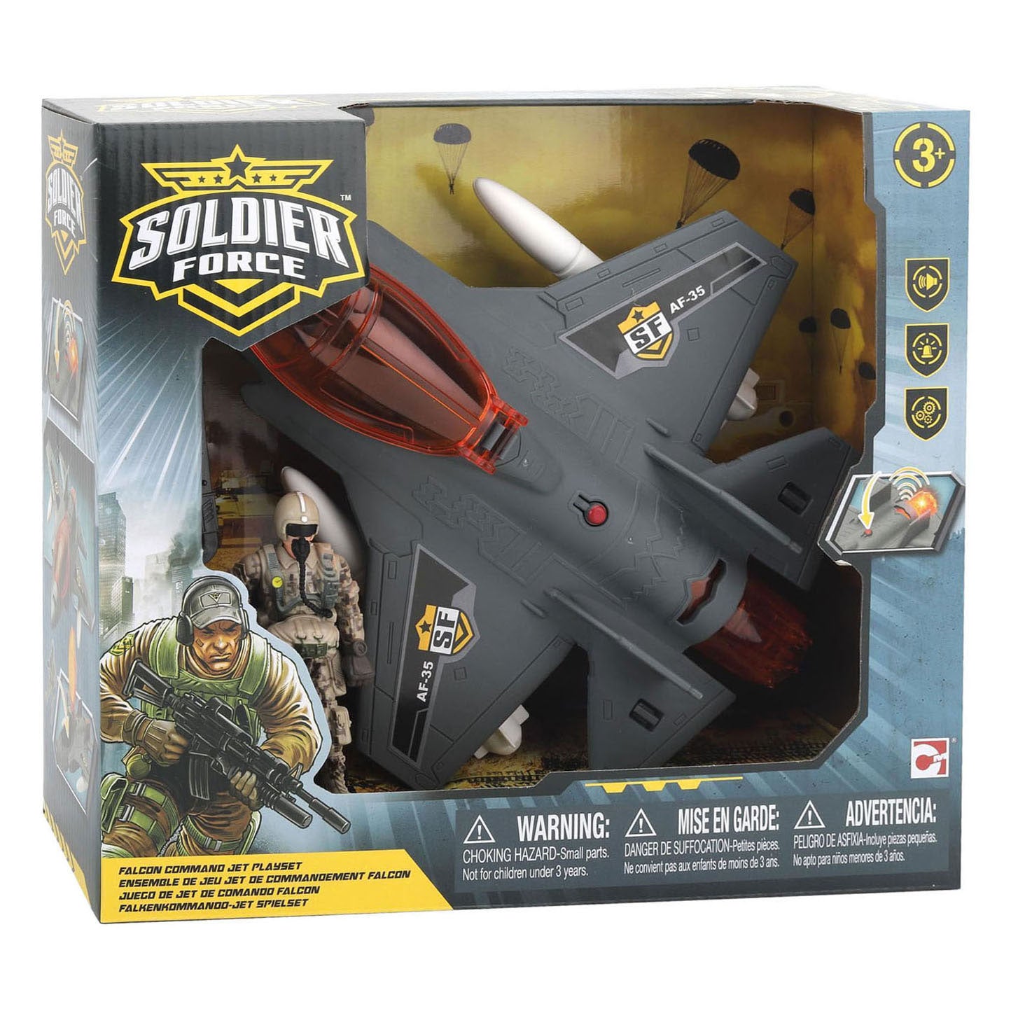 Aereo da caccia RC soldato nemico Air Falcon Patrol