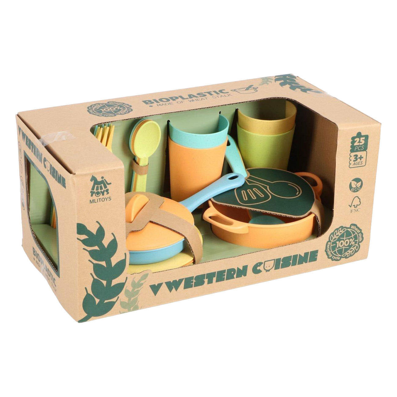 Set ecológico cocina occidental - 25 piezas