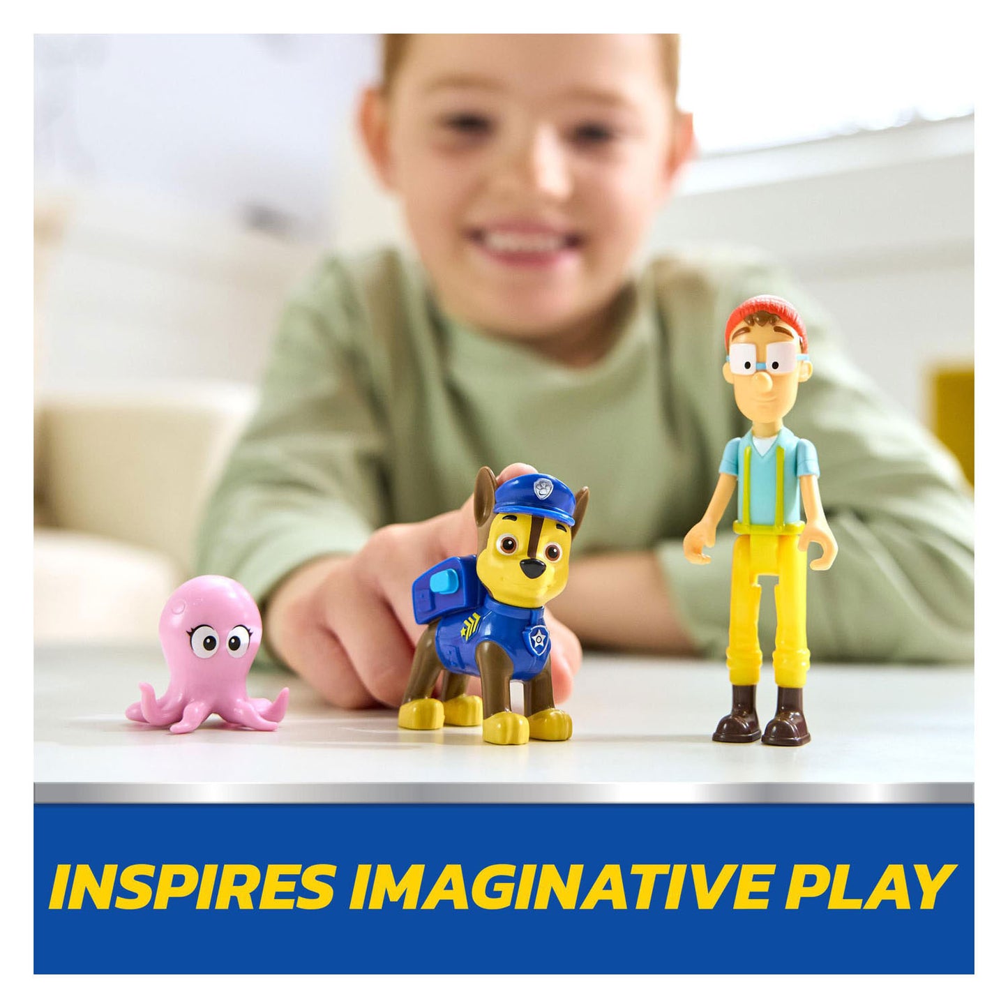 Pack de figuras de la historia de Paw Patrol con persecución.