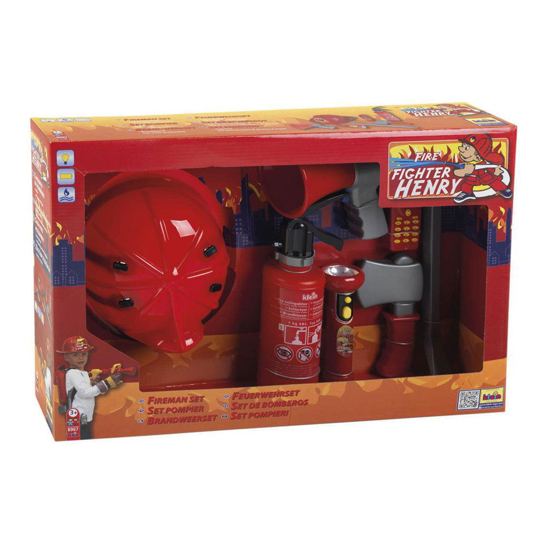 Juego de bomberos Henry - 7 piezas.