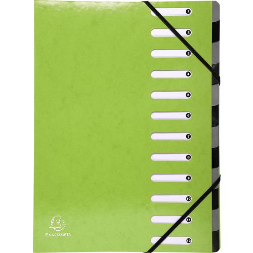 Cartella porta armonica iderama exacompta a4 verde anice