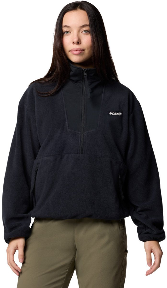 Columbia jersey de exterior para mujer sequoia grove™ 1 2 zip polar - negro