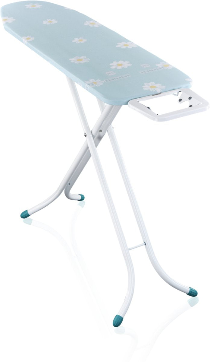 Asse da stiro Leifheit classic m compatto - 120x38 cm - fiori azzurri