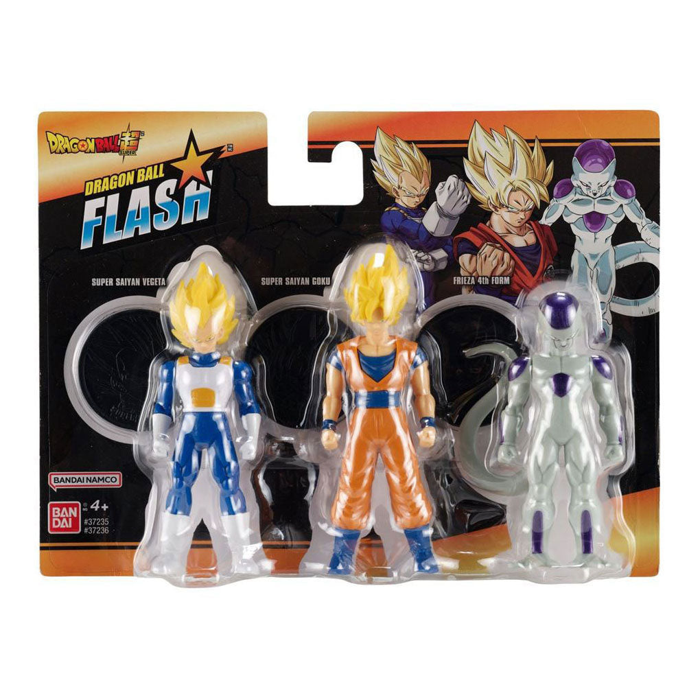 Figure Bandai dragon ball serie flash 10cm - 3pz.