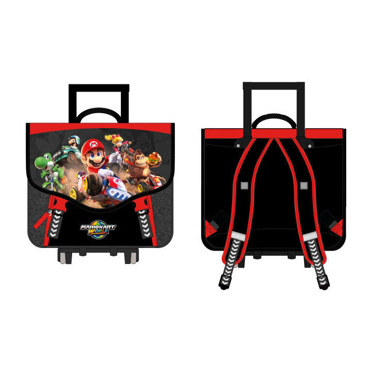 Zaino trolley Super Mario con 2 scomparti e tasca frontale