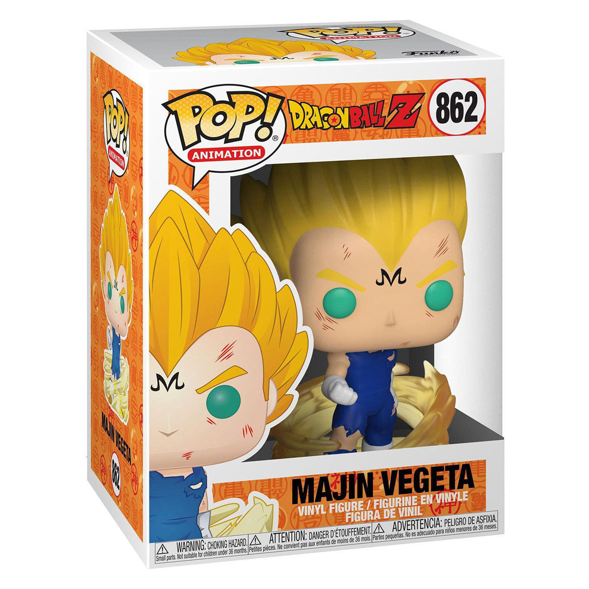 Funko pop animation: dragon ball z - majin vegeta pop #862