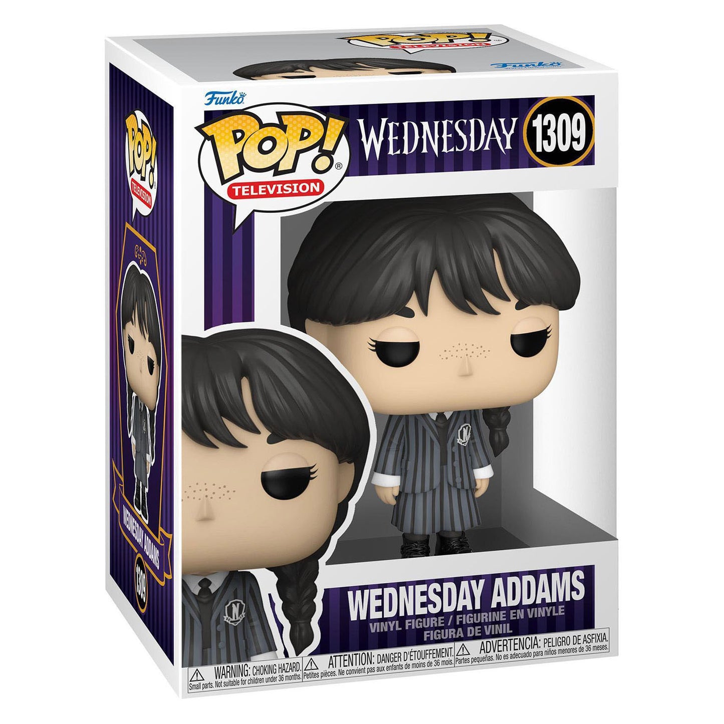 Funko pop miércoles addams - televisión coleccionable - 9,5 cm - #1309
