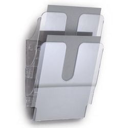 Porta depliant durevole flexiplus 2 a4 trasparente
