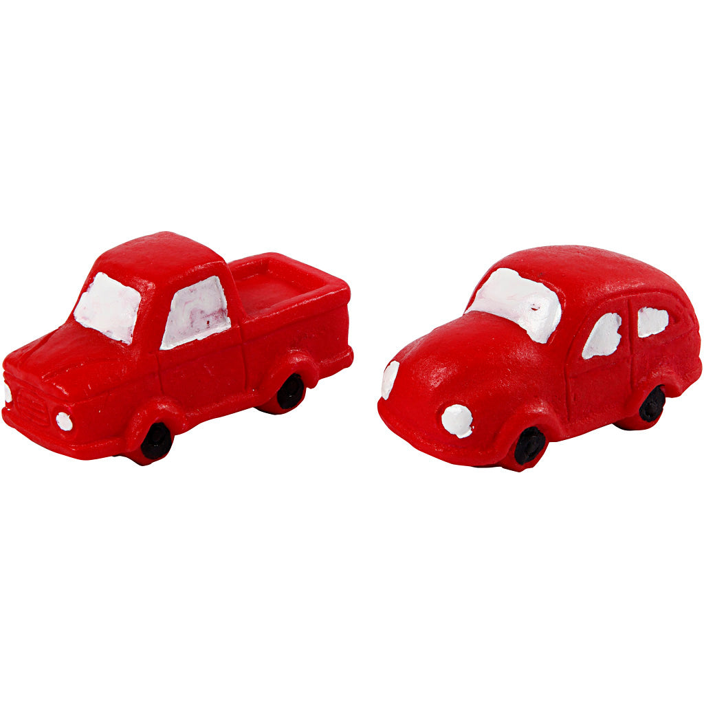 Figure in miniatura dell'azienda Creativ, h: 20 mm, l: 40 mm, rosso, 2 pezzi 1 scatola