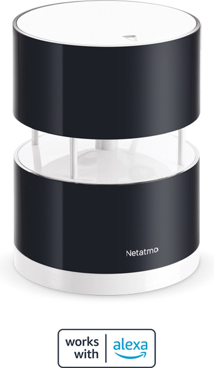Netatmo slimme windmeter - draadloze anemometer - windsnelheid richting - voor slim weerstation - werkt met alexa