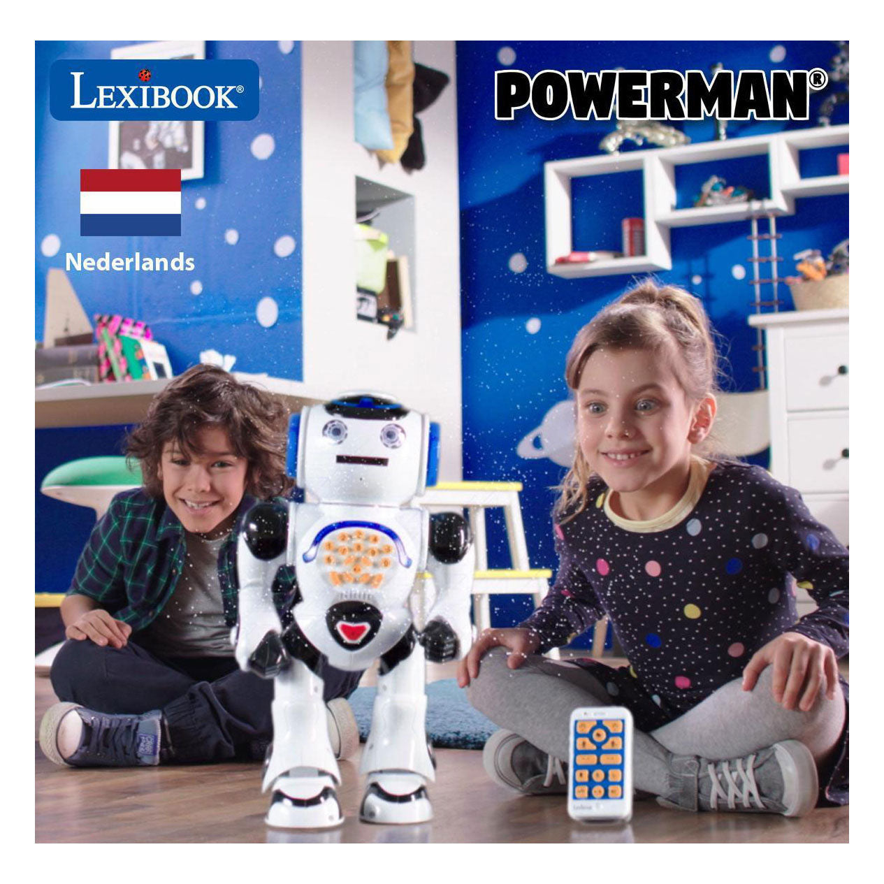 Robot interattivo Lexibook powerman® per imparare e giocare incl. telecomando (olandese)